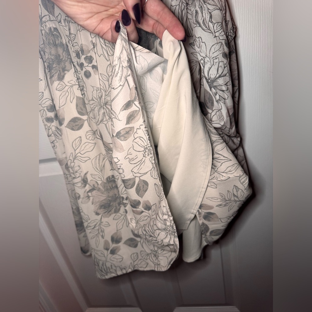 NWOT ⛅️ Abercrombie & Fitch Floral Ruffle Tie Mini Dress - Picture 6 of 9